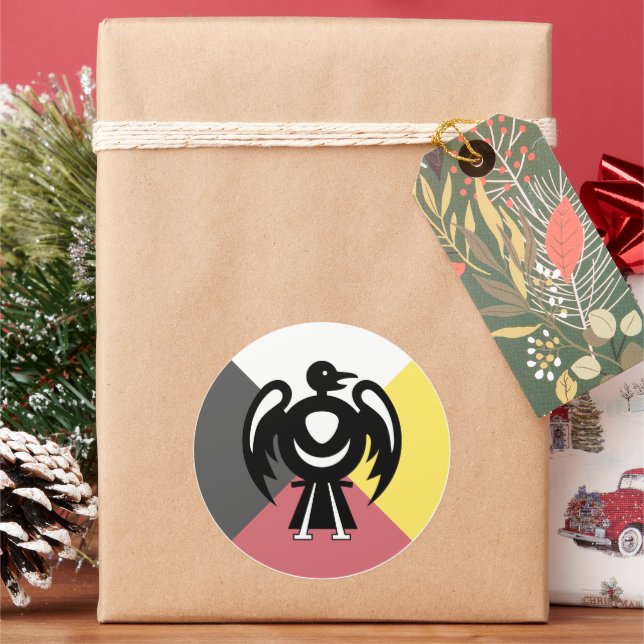 Sticker Rond thunderbird v2 (vacances)