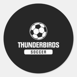 Sticker Rond Thunderbirds Soccer pour les écoles élémentaires, 