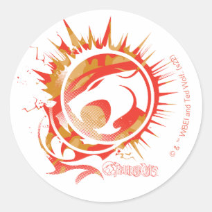 Sticker Rond ThunderCats   Logo explosif