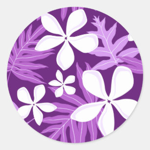 STICKER ROND TIARE (PURPLE)