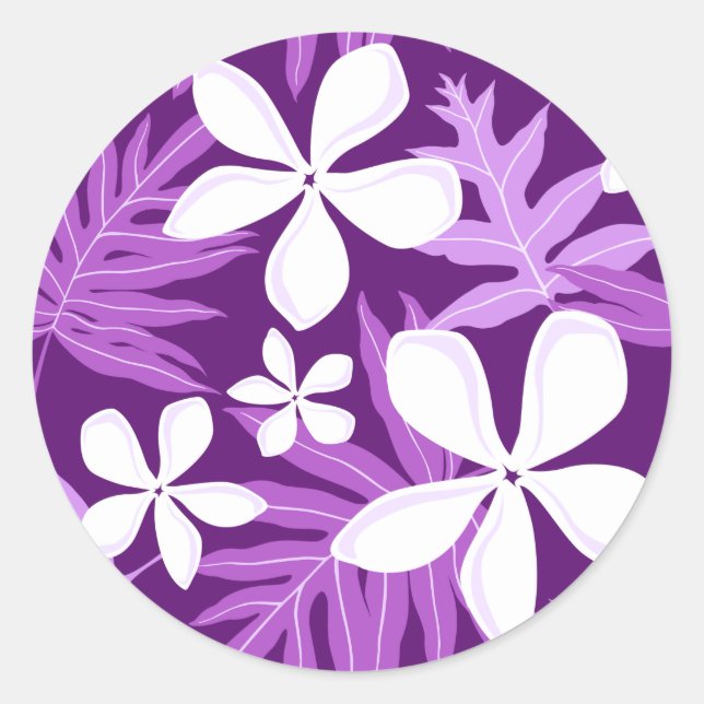 STICKER ROND TIARE (PURPLE) (Devant)