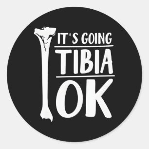 Sticker Rond Tibia Ok Hu Bone Anatomie