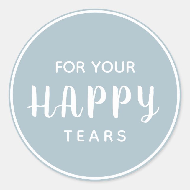 Sticker Rond Tiers heureux mariages | Boîte à tissus (Devant)