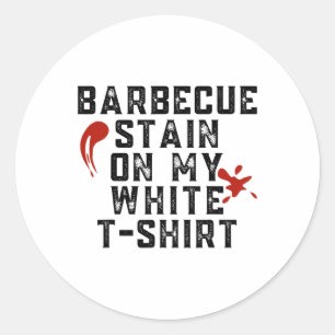 Sticker Rond Tige Byrbecue Sur Mon Blanc 1