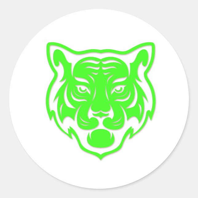 Sticker Rond Tiger (Devant)