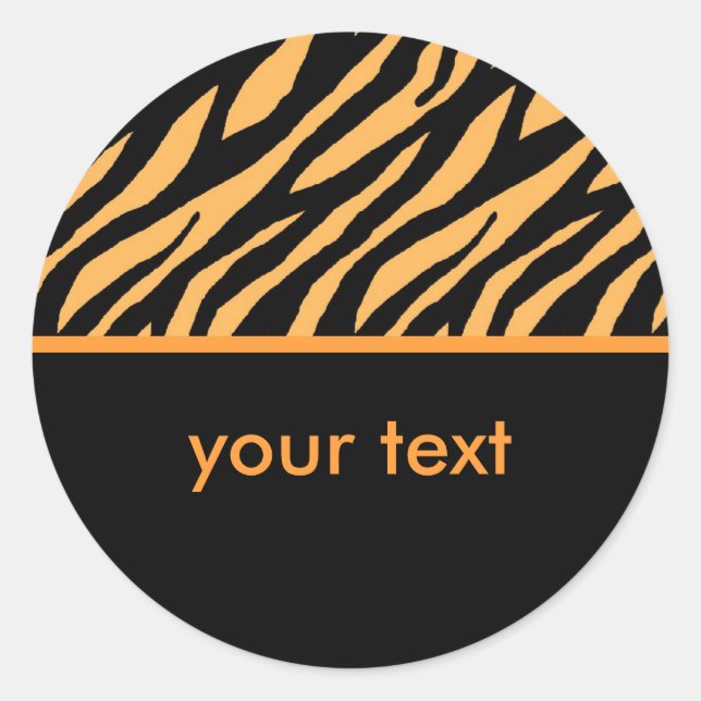 Sticker Rond Tigre (Devant)