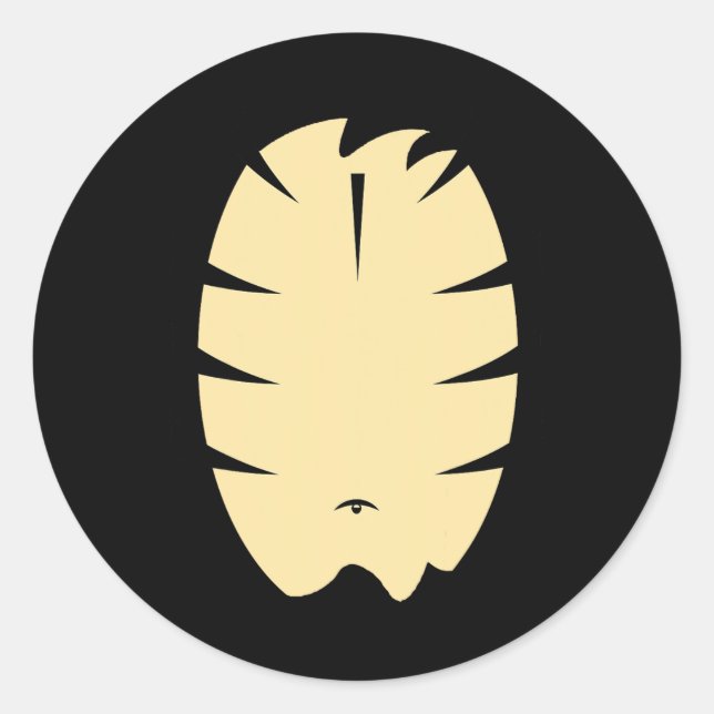 Sticker Rond Tigre rayé Halloween Costume Party do-it-yourself  (Devant)