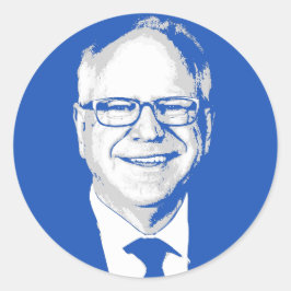 Sticker Rond Tim Walz