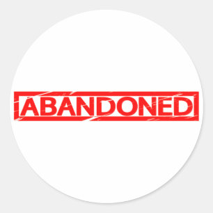 Sticker Rond Timbre abandonné