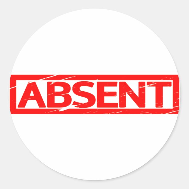Sticker Rond Timbre absent (Devant)