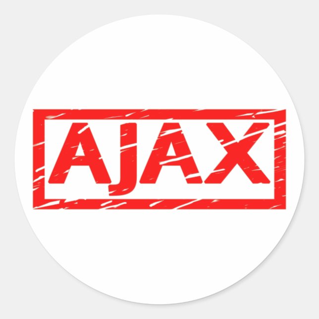 Sticker Rond Timbre Ajax (Devant)
