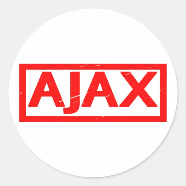 Sticker Rond Timbre Ajax (Devant)