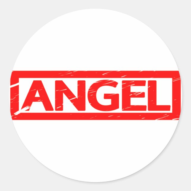 Sticker Rond Timbre Angel (Devant)