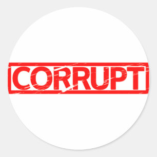 Sticker Rond Timbre corrompu