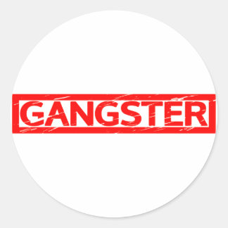 Sticker Rond Timbre de Gangster