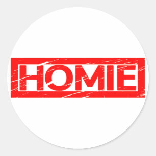 Sticker Rond Timbre de maison