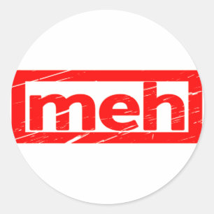 Sticker Rond Timbre de Meh