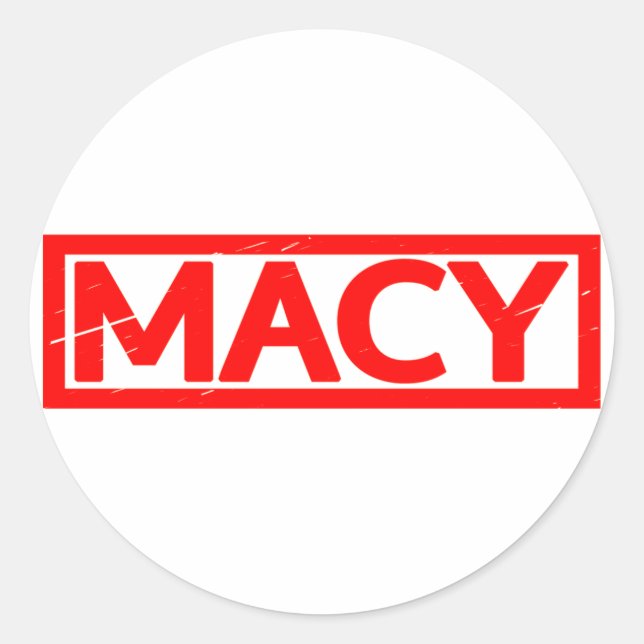 Sticker Rond Timbre de mémoire (Devant)