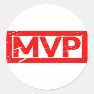 Sticker Rond Timbre de MVP