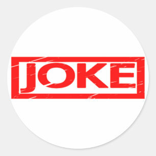 Sticker Rond Timbre de plaisanterie