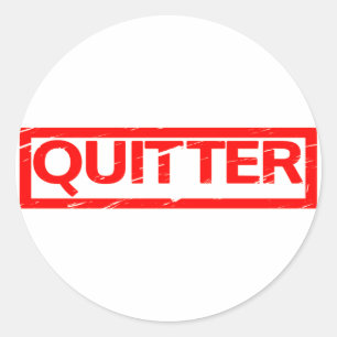 Sticker Rond Timbre de Quitter