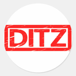 Sticker Rond Timbre Ditz
