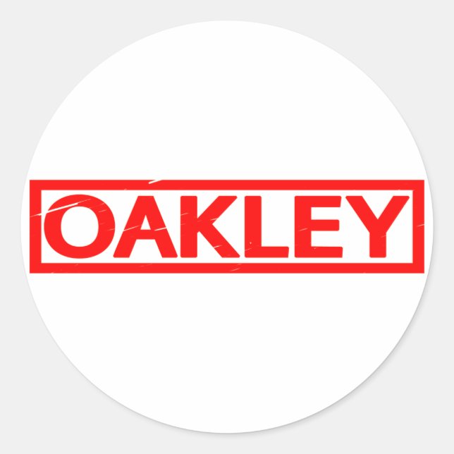 Sticker Rond Timbre d'Oakley (Devant)