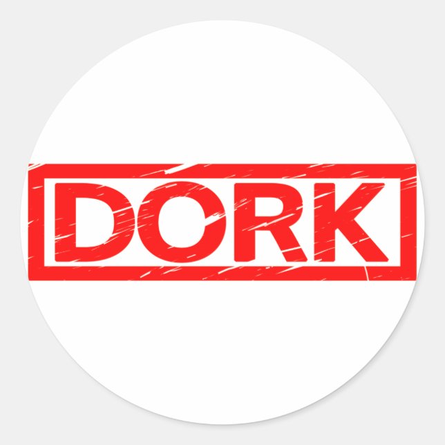 Sticker Rond Timbre Dork (Devant)