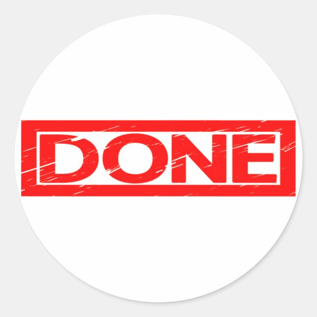 Sticker Rond Timbre effectué (Devant)