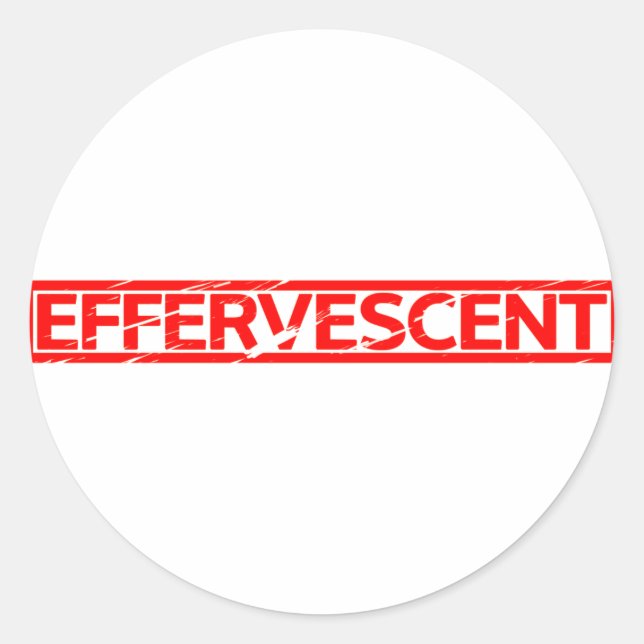 Sticker Rond Timbre Effervescent (Devant)