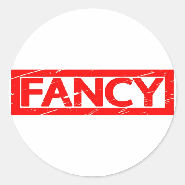 Sticker Rond Timbre élégant (Devant)