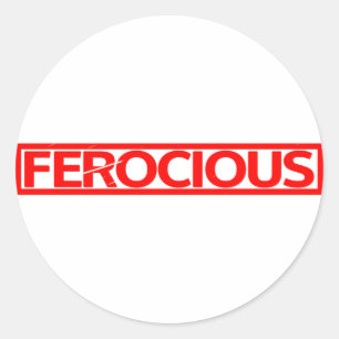 Sticker Rond Timbre féroce