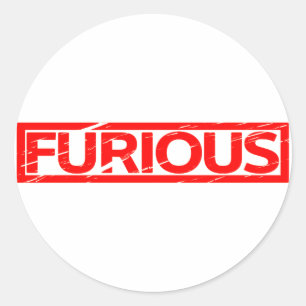 Sticker Rond Timbre furieux