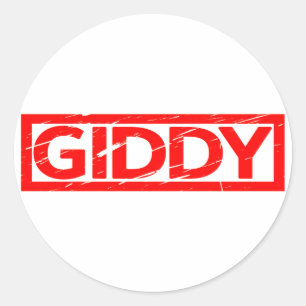 Sticker Rond Timbre Giddy