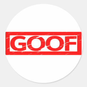 Sticker Rond Timbre Goof