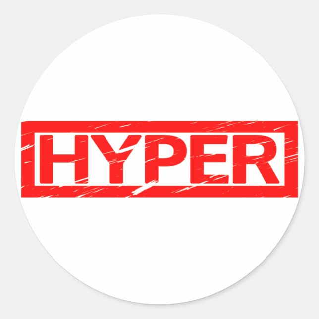 Sticker Rond Timbre Hyper (Devant)