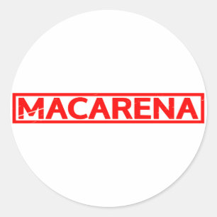 Sticker Rond Timbre Macarena