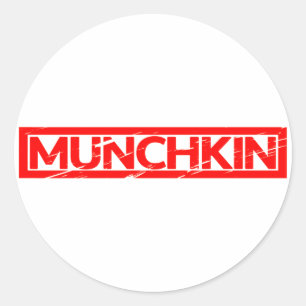 Sticker Rond Timbre Munchkin