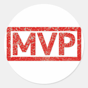Sticker Rond Timbre MVP