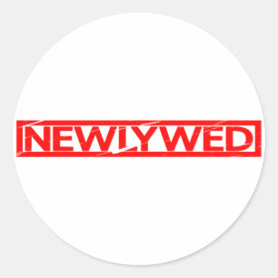 Sticker Rond Timbre neuf