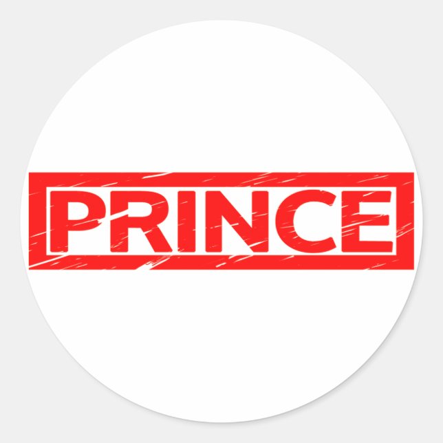 Sticker Rond Timbre Prince (Devant)