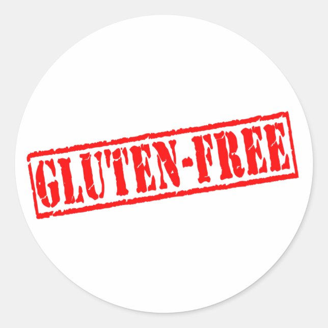 Sticker Rond Timbre sans gluten (Devant)