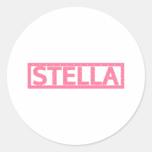 Sticker Rond Timbre Stella