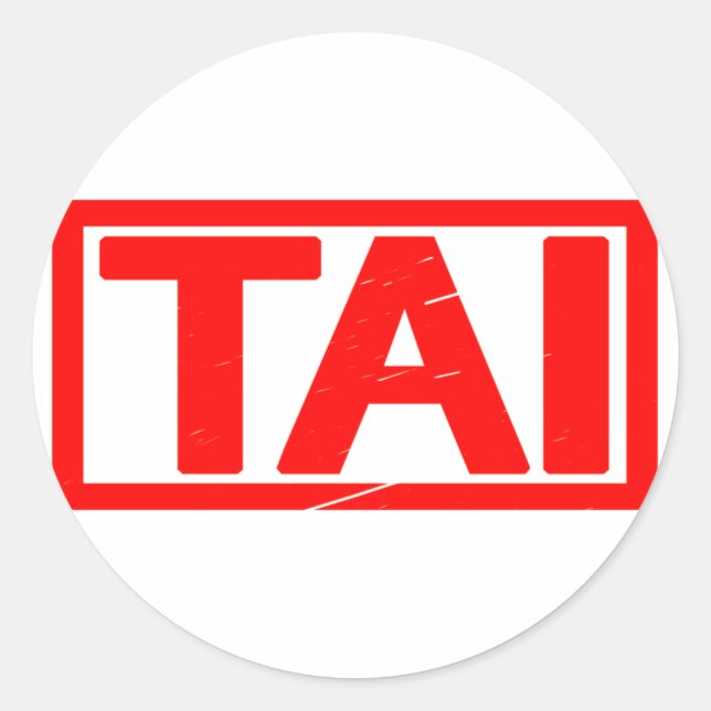 Sticker Rond Timbre taï (Devant)
