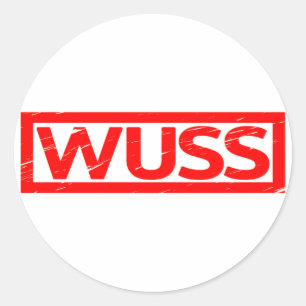 Sticker Rond Timbre Wuss