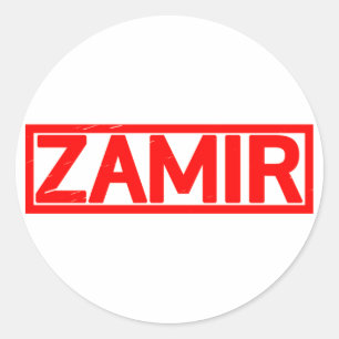 Sticker Rond Timbre Zamir