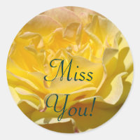 Timbres Jaune Fleur Rose d'amour !
