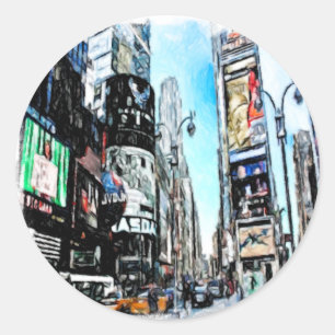 Sticker Rond Times Square