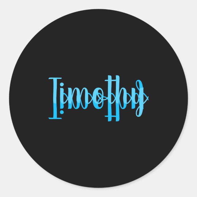 Sticker Rond Timothy  (Devant)