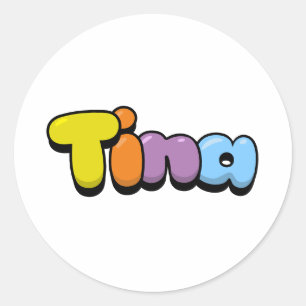 Sticker Rond Tina